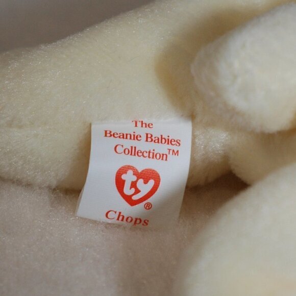 Chops NM RETIRED Ty Beanie Baby 4th Gen 1995 P.V.C. Pellets Style 4019 PERFECT - Picture 8 of 14